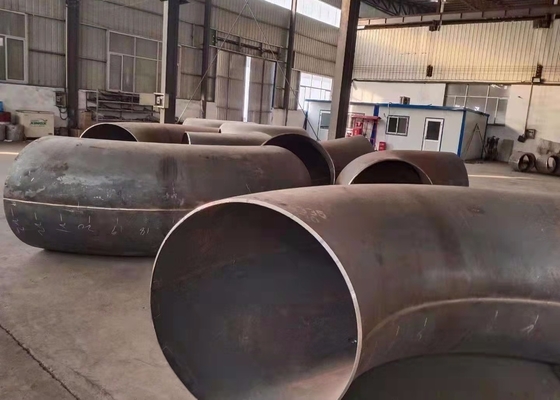 خم لوله فولادی کربنی 48 اینچ 12 میلی متری 90 درجه Astm A234 Wp5
