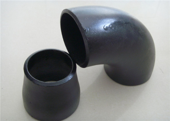رنگ مشکی زانویی فولاد کربنی JIS استاندارد Q235 گالوانیزه 1/2&quot; - 48&quot;