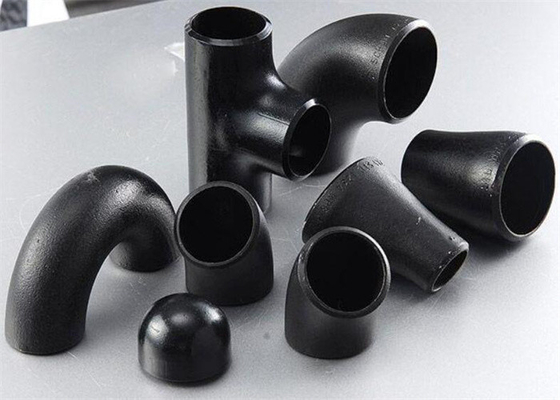 1.5D لوله شعاع بلند آرنج لوله بدون درز STD ASME A234 SCH40 MS رنگ سیاه