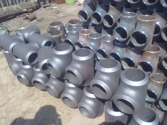 رنگ سه راهی فولاد کربنی DIN2615 Sch20 Sch10 Dn15-Dn1200 STD مشکی