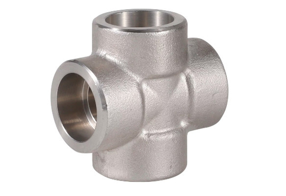 ASME B16.9 SS304 SS316 اتصالات لوله متقاطع Butt Weld Cross Forged
