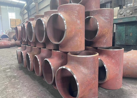 سه راهی کاهنده فولاد کربنی ASME B16.9 Sch40 ASTM A234 Wpb Butt Weld Tee