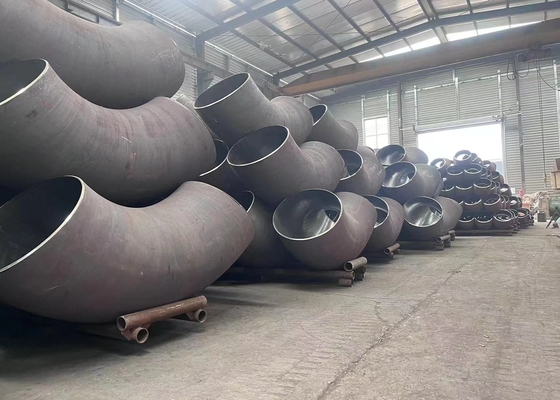 اتصالات لوله جوش لب به لب API5l فولاد کربنی زانویی 90 درجه DN600-DN1800