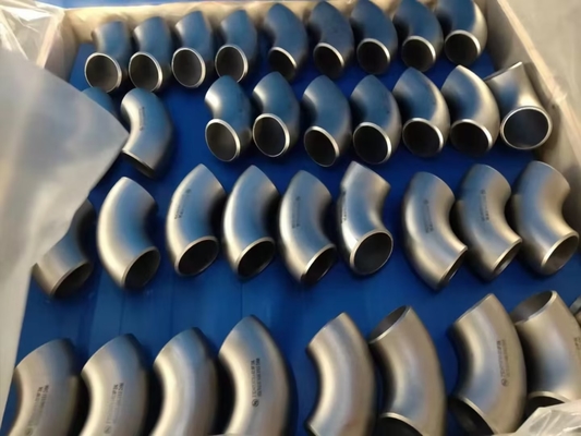 فولاد کربنی 3.91 میلی متری زانویی 90 درجه سندبلاست ASME B16.9 180 درجه