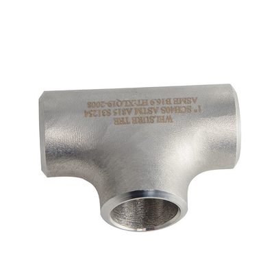 اتصالات لوله فولادی ضد زنگ ISO9001 ASME 316 Equal Tee DN65