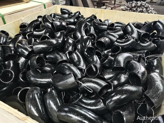 زانویی فولاد کربنی 45 جوش لب به لب 90 درجه برای نصب خط لوله