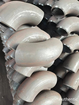 رنگ زانویی لوله فولادی کربنی 219 میلی متری GOST JIS ASTM استاندارد سندبلاست سیاه رنگ
