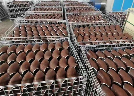 زانویی فولاد کربنی جوش لب به لب Sch80 زانویی با شعاع بلند 1.5d نقاشی مشکی