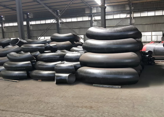 زانویی فولاد کربنی STD بدون درز Astm A234 Wpb 8 اینچی