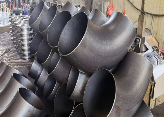 جعلی معتبر ASTM A234 WPB زانویی مشکی مساوی شکل 6 اینچی