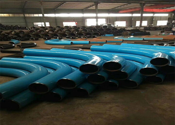 خمیدگی لوله فولادی کربنی API5L 30 درجه خم لوله با شعاع بلند