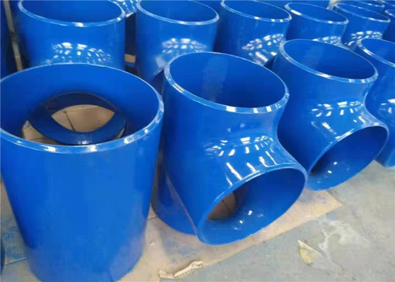 روغن سه راهی کاهش دهنده فولاد کربنی ASME B16.9 DIN 2615 جوش لب به لب ضد زنگ