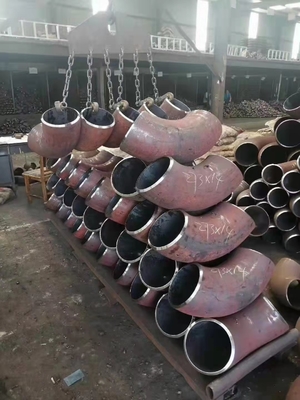 زانویی فولاد کربنی Q345 ASTM B16.9 زانویی جوش لب به لب با شعاع بلند
