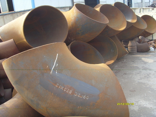DN820*12mm Weld Elbows فولاد ملایم 22mm نقاشی مشکی پولیش شده