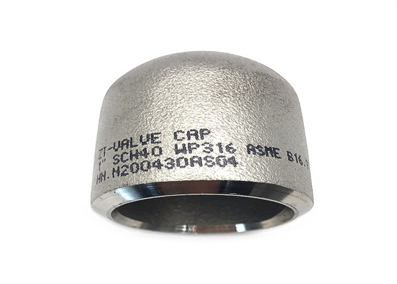STD ASME B16.9 درپوش لوله فولادی ضد زنگ لب به لب درپوش لوله جوش داده شده اتصالات 24 اینچی